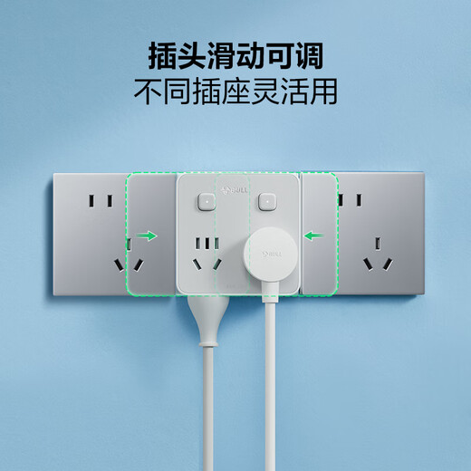 Bull (Bull) 86 Typ Gleitschieber beweglicher Konvertierungsstecker/Socket/Power Converter Ein-Turn vier Multifunktion