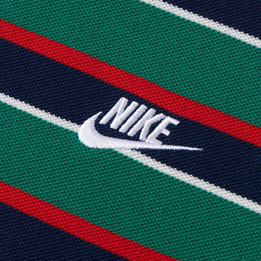 耐克（NIKE）T恤男夏季新款运动POLO衫舒适透气休闲时尚潮流翻领条纹短袖 FN3897-410 L