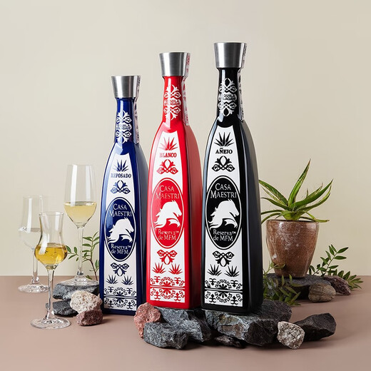 阿卡维拉斯大师精选龙舌兰酒MFM Tequila特基拉金银陈酿墨西哥进口洋酒烈酒 银Blanco375ml