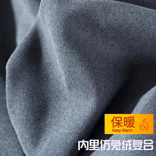 Langsha sweatpants for men and women in autumn and winter plus velvet casual straight sweatpants 2022 new fashion windproof pants for women - black (thin velvet) XL