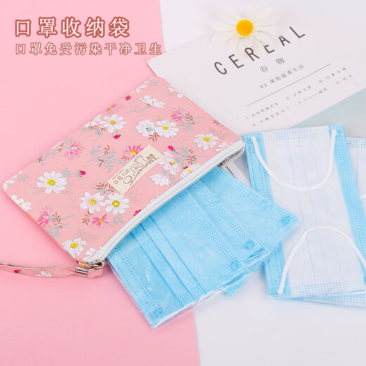 Yufan Geldbörse weiblich Mini-Kartenhalter Koreanische Version Student Münztasche lange Segeltuchtasche kleine Tasche Hand Baumwolltasche Handytasche Eine rosa Uhr