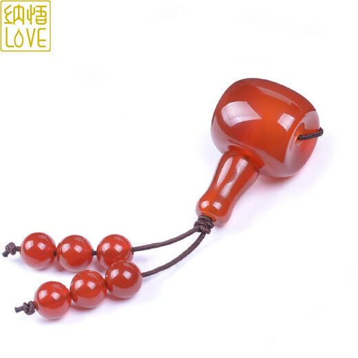 Nawu red agate three-way Tibetan Buddha head accessories Vajra star and moon Bodhi bracelets Buddha beads rosary loose beads accessories diy red agate Buddha head 14mm