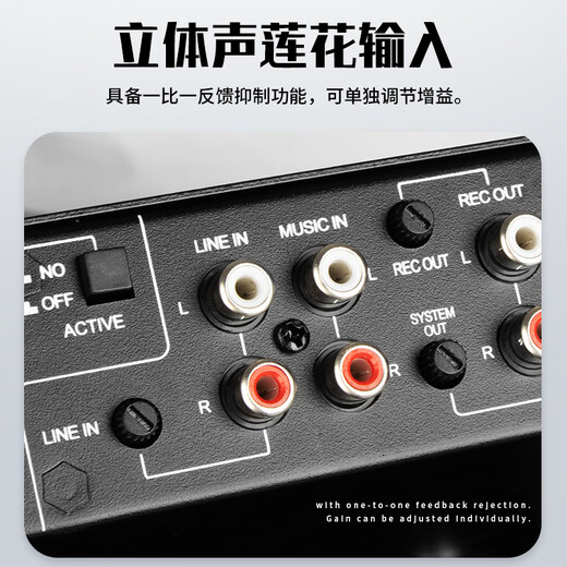 Depusheng LX2400 professional anti-howling feedback suppressor fully automatic conference microphone performance microphone frequency shift LX2600