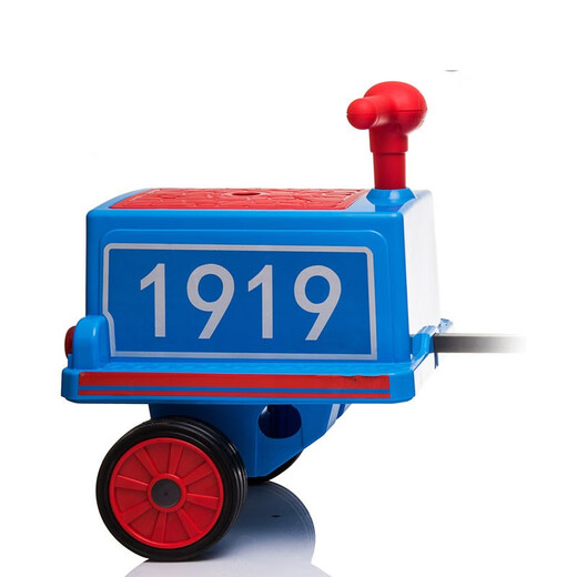 Hand in hand small train children's electric car four-wheel male and female baby stroller children can sit adults and children toy car red and black four-wheel drive + dual battery parent-child car/remote control