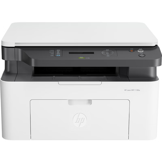 
HP (HP) 1188w/a/nw printer office A4 black and white wireless laser student home three-in-one copy scanning multi-functional integrated test paper printing 1188w [small white stick + mobile phone printing] remote model package one (standard + 1 easy-to-add powder toner cartridge + large gift package)
