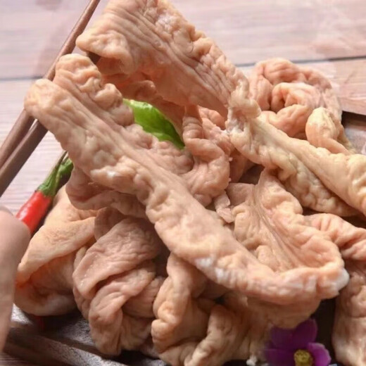 Fresh frozen semi-cooked pig intestines, clean and less oily, stewed vegetables in restaurants, 10 Jin Jin is equal to 0.5 kilograms, 20 Jin Jin is equal to 0.5 kilograms, one piece wholesale, 10 Jin Jin is equal to 0.5 kilograms, packed