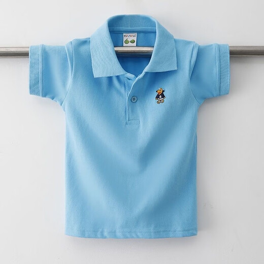 Jungen T-Shirt Kurzärärmelte Kinder-Sommer-Revers-Polo-Hemd Kinderkleidung 2024 neuer Stil mit mittlerem Stil mit mittlerem Kinderbaby halbärmelig.