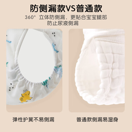 Shushing Die besten Windeln für Babys können reine Baumwoll-Urinringe für Neugeborenen-Windeln Hosen Baby Windeln Sommer Gaze Taschen Benben Bear 2 Packs s Code [vorgeschlagen 6-12 Jin [Jin gleich 0,5 kg]] waschen.