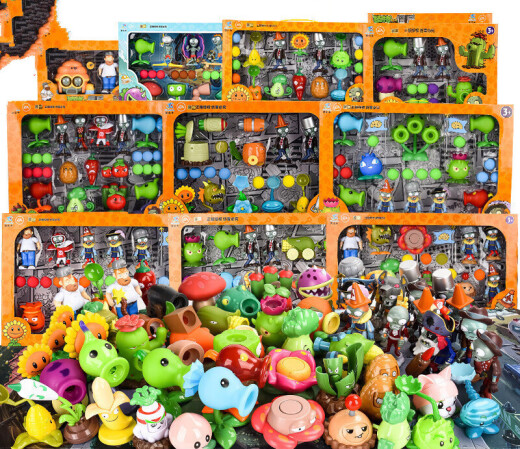 Plantas vs. Zombies Plantas vs. Zombies Jugues COMPLETOS DE COMBAY CARTOON CARTO DE CARMACIÓN DE COMBRA DE MOJOR DE MOJORES DE LA MOBILLA DE CUMENTA CAPÍA 686-2: 3 plantas + 2 zombies (pegamento blando)