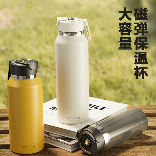 Nuobaifen magic balle magnétique bulle thé tasse grande capacité de thé portable de thé portable 316 Cup thermique en acier inoxydable cadeau T3523 Taobai 750 ml