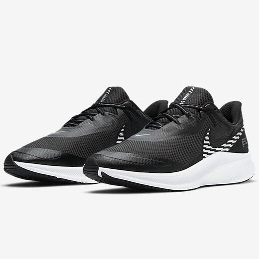 耐克（NIKE）男鞋秋季新款运动鞋QUEST低帮轻便网面透气休闲鞋缓震耐磨跑步鞋 DA1105-006/QUEST 4/黑色 44