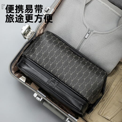 Bolsa de inodoros de viaje de Lehuo para hombres en negocios Bolsa de maquillaje de almacenamiento para hombres de hombres