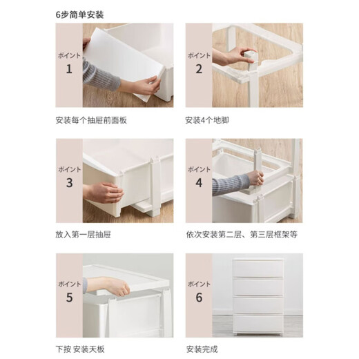 Alice storage cabinet simple drawer-type storage cabinet thickened chest of drawers simple toy storage cabinet environmentally friendly material five layers