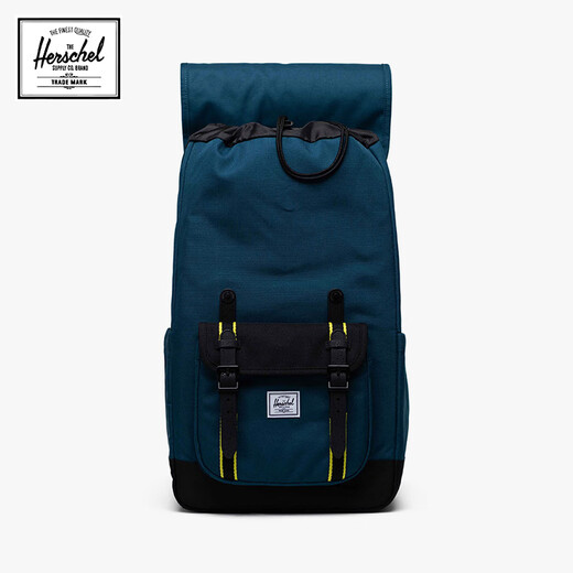 Herschel Canadian Hexing Classic Series Little America Backpack Pendler Computer Rucksack Sky Blue/Classic Black/Quick Yellow 30L [installiert mit 16-Zoll-Computer]