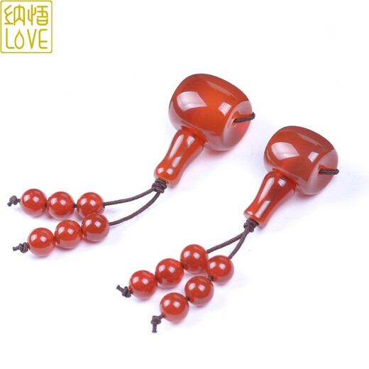 Nawu red agate three-way Tibetan Buddha head accessories Vajra star and moon Bodhi bracelets Buddha beads rosary loose beads accessories diy red agate Buddha head 14mm