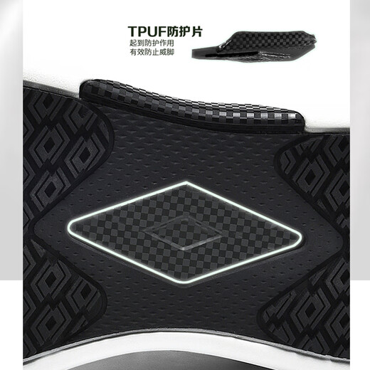 LOTTO golf casual shoes men's leather non-slip sports outdoor casual white shoes 8831P black 42