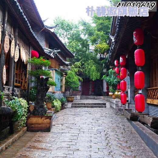 新直播背景视频直播间主播山水田园外景快手抖音网红背景布 11149 宽1.5米高2米