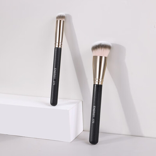 ENERGY 270 concealer brush two-color fiber hair foundation brush makeup brush beauty tool non-eating foundation brush makeup powder brush 270 angled concealer brush 1
