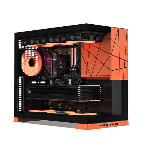 AMD Ryzen 7 7800X3D host RTX5070/5060TI/RX9070XT graphics card tile live broadcast game e-sports design DIY assembly complete machine desktop computer sea view room 5 7800X3D/RTX5070 12G