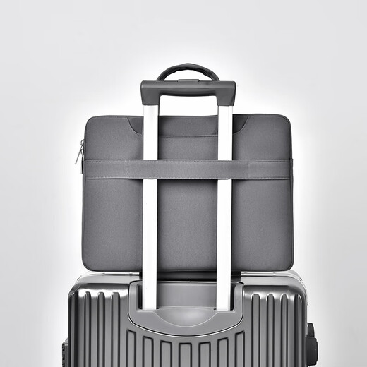 Lingyao 14 Laptop 14-Zoll-Computertasche Fearless 14/Pro15/16 wasserdichte Umhängetasche Dawn 4 677 Grau [Schwarz] 14 Zoll