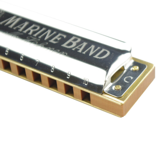 HOHNER德国进口和来十孔蓝调布鲁斯成人口琴Marine Band 1896 10孔#F调