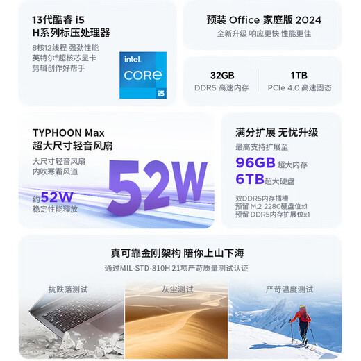 Lenovo Xiaoxin 16/Pro16 GT 2025 Optional 20 % Zuschuss 16-Zoll-Großbildschirm Hochleistungs-Game-Design-Büro Dünner und leichter Laptop-Flaggschiff Core 13. Generation i5 32G 1 TB Upgrade丨Xiaoxin 16 High Configuration