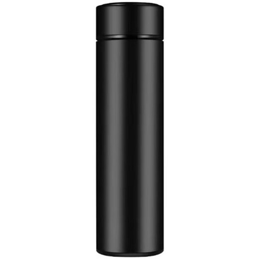 Chumi smart thermos cup for men and women large capacity 304 stainless steel tea cup portable car office cup 304 stainless steel + tea drain business black 500ml