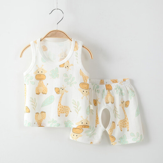 Binli Cat Children's Vest Shorts Summer Maison mince Coton Coton désossé A Classe sans manches Sans manches manches sans manches à manches manches sans manches manches sans manches