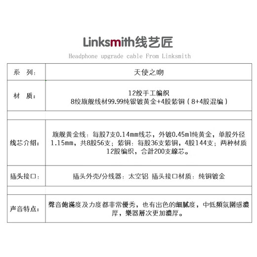 线艺匠天使之吻IE900 IE600耳机平衡线MMCX接口0.78 2pin HD800S M9旗舰款纯银镀黄金+紫铜耳机升级线材 榭兰图二代/舒尔846 4芯卡农 平衡口