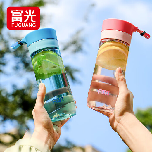 Fuguang Outdoor Travel Men's and Women's Sports Water Cups Plastic Tea Cups Portable Student Cups Fall-Resistant Tea Breaker 500ml