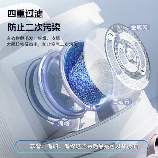 GD EDI Goethe Eddy pet shaver cat and dog hair trimmer electric clipper shaving suction defloating hair trimmer 6-in-1 hair trimmer (absorbs flying hair when shaving and combing)