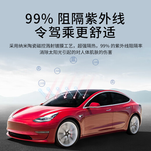 Johnson & Johnson original imported car film insulation film jade light color enlarged special car glass film car film front windshield film car window film car film explosion-proof solar film