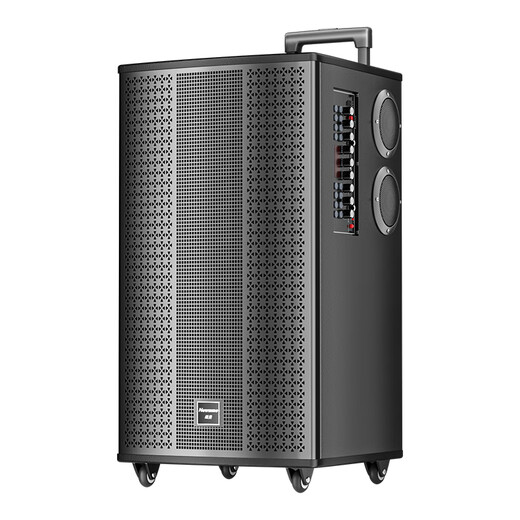 Newman K33 12-inch Square Dance Outdoor Bluetooth Trolley Speaker High Power Portable Electric Acoustic Guitar Folk Instrument Speaker Performance K Song Subwoofer Street Stall Speaker Dual Microphone