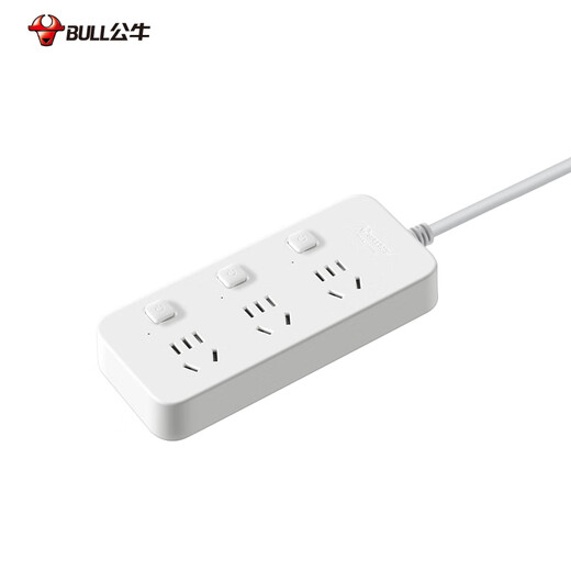 Bull (Bull) Sub-Control Socket/Wire Poad/Plug/Sbreb/Row/Connector/Connector/Wire Poad/плата перетаскивания GN-B2033 3-позиционный суб-контроль полная длина 3 метра Независимый переключатель