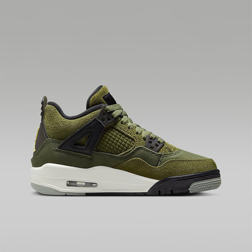 Nike (NIKE) Air Jordan 4 GS AJ 4 Joe 4 basketball shoes olive green FB9928-200 36