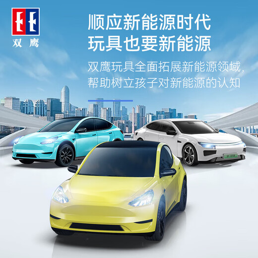 双鹰特斯拉赛博皮卡新能源遥控汽车越野卡车仿真车模儿童男孩玩具礼物 特斯拉Model-Y