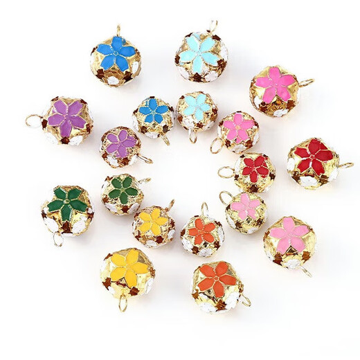 Pet reflective collar, universal bell collar for cats and dogs, adjustable collar, anti-lost, small reflective collar decoration, small flower pendant/random color/large size, one size fits all/adjustable size