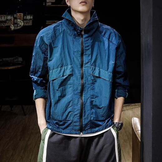 OLJ light luxury high-end brand summer quick-drying fishing sun protection clothing men's loose outdoor travel mountaineering sports sun protection clothing black M 100-120Jin Jin equals 0.5 kg