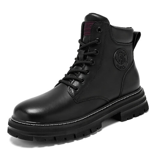 Neun Zoll sonnige Männerschuhe, Herren-Martin-Stiefel, High Top Herrenschuhe, modische Herrenstiefel, Arbeitsstiefel, Herren-Mid-Top-Trendschuhe, Retro-Lederstiefel, Nicht-Schlupf-Wanderstiefel, M1 Black 40