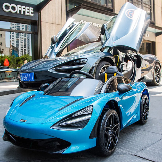 HAOWA McLaren toy car can seat baby and child with remote control sports car stroller children's car electric car four-wheel paint gray