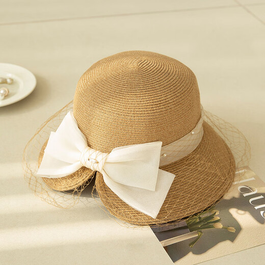 Chapeau Siggi Spring et été du chapeau de paille d'été HEPBURN VAGNAGNES ÉLÉGANT TOP HAT MESH SUNICALIE CHAPE SORN CHAPLE SUM