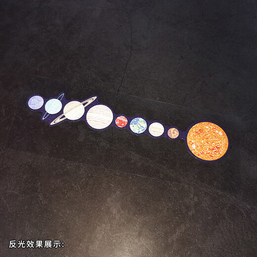 Tucker is suitable for car stickers, solar system car stickers, waterproof reflective blocking scratch car window stickers, Mavericks electric cars and motorcycles, solar system - large size