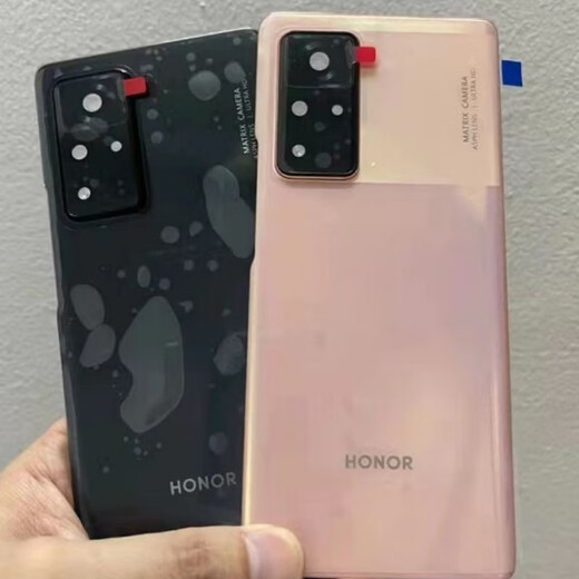 H is suitable for Honor v40 original disassembly back cover v40 light luxury version mobile phone rear screen glass shell battery cover back shell v40 light luxury version titanium silver back cover with mirror shell