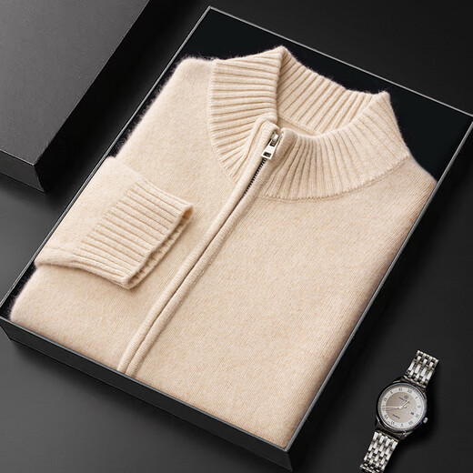 Fanzhen Cardigan Men's Carganan 100% laine 2024 Automne et hiver nouvelle veste tricotée de la marque en laine pure épaisse supérieure d'origine