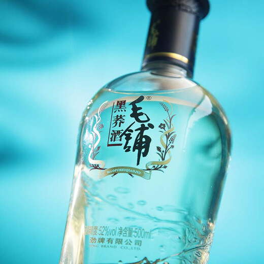 Jin brand Maopu tartary buckwheat wine herbal wine black buckwheat 52 degrees 500ml*6 full box New Year's Day gift