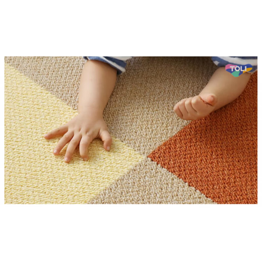 Teppich Spleißen quadratische Toli Dongli Spleißen Teppich Wohnzimmer Schlafzimmer Japanischer Stil Japanischer Stil für Kinder Vollteppich Quadratmatte AK3523 1 Stück = 40 x 40 cm (F4 -Stern -Zertifizierung C.