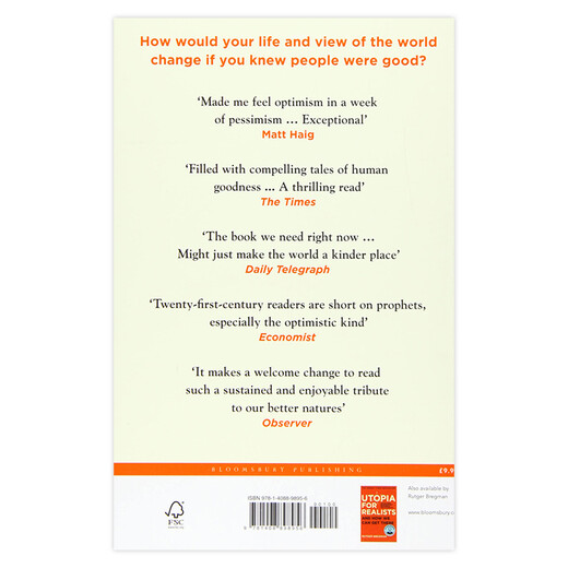 人类充满希望的历史 人慈 英文原版 Humankind A Hopeful History 布雷格曼 直击人性本质 人类简史作者推荐 搭现实主义者的乌托邦 人慈