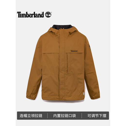 添柏岚（Timberland）男装冲锋衣外套户外防水防风|AW A695W073/中蓝色 XS 165(建议100-120斤)