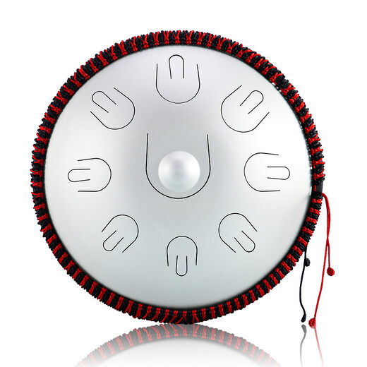 Hluru Luru Handscheibe Handpan Trommel Neues Oberton 9-Tonne Kleine Handscheibe Äthere Trommelstahl Zunge Schlagzeug-Percussion Instrument Neues kleine Handscheibe 9-Tonne-Tinte Schwarz schwarz