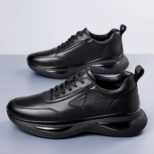 Chaussures masculines 2025 Automne Nouveau travail de travail de travail de travail à selle douce pour hommes Chaussures de sport décontractées imperméables et non glissées pour hommes FH-9902 Black 42
